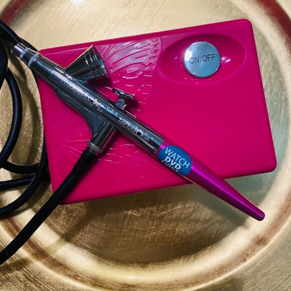 Luminess Air Airbrush Makeup System – Pink Compressor + Stylus – Works Great - Picture 2 of 4